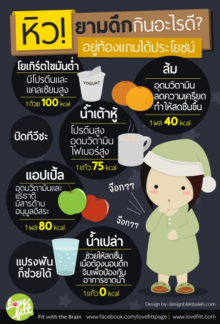 หิวยามดึก ทานอะไรดีไม่อ้วนไม่ทำลายสุขภาพ