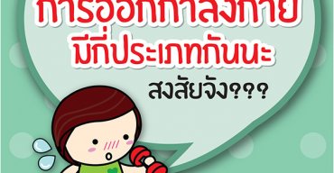 การออกกำลังกายเเบ่งได้กี่ปีะเภทกันนะ