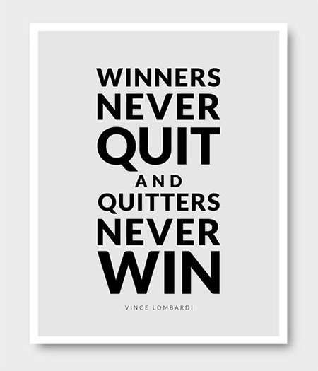 winner never quit