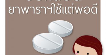 อย. เตือนใช้ “พาราเซตามอล” เเต่พอดี