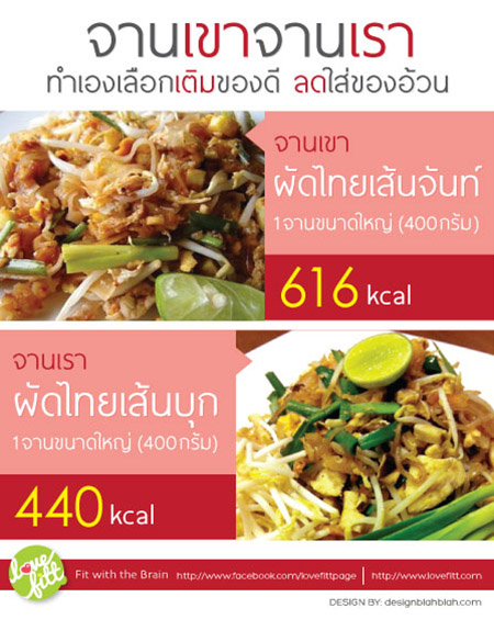 their and mine-food ผัดไทย