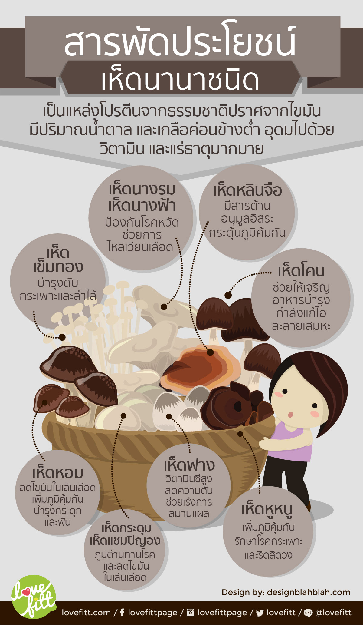 สารพัดประโยชน์ของเห็ดนานาชนิด